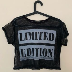 🍒2/$20🍒 “Limited Edition” Cropped Mesh Top